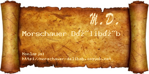 Morschauer Délibáb névjegykártya